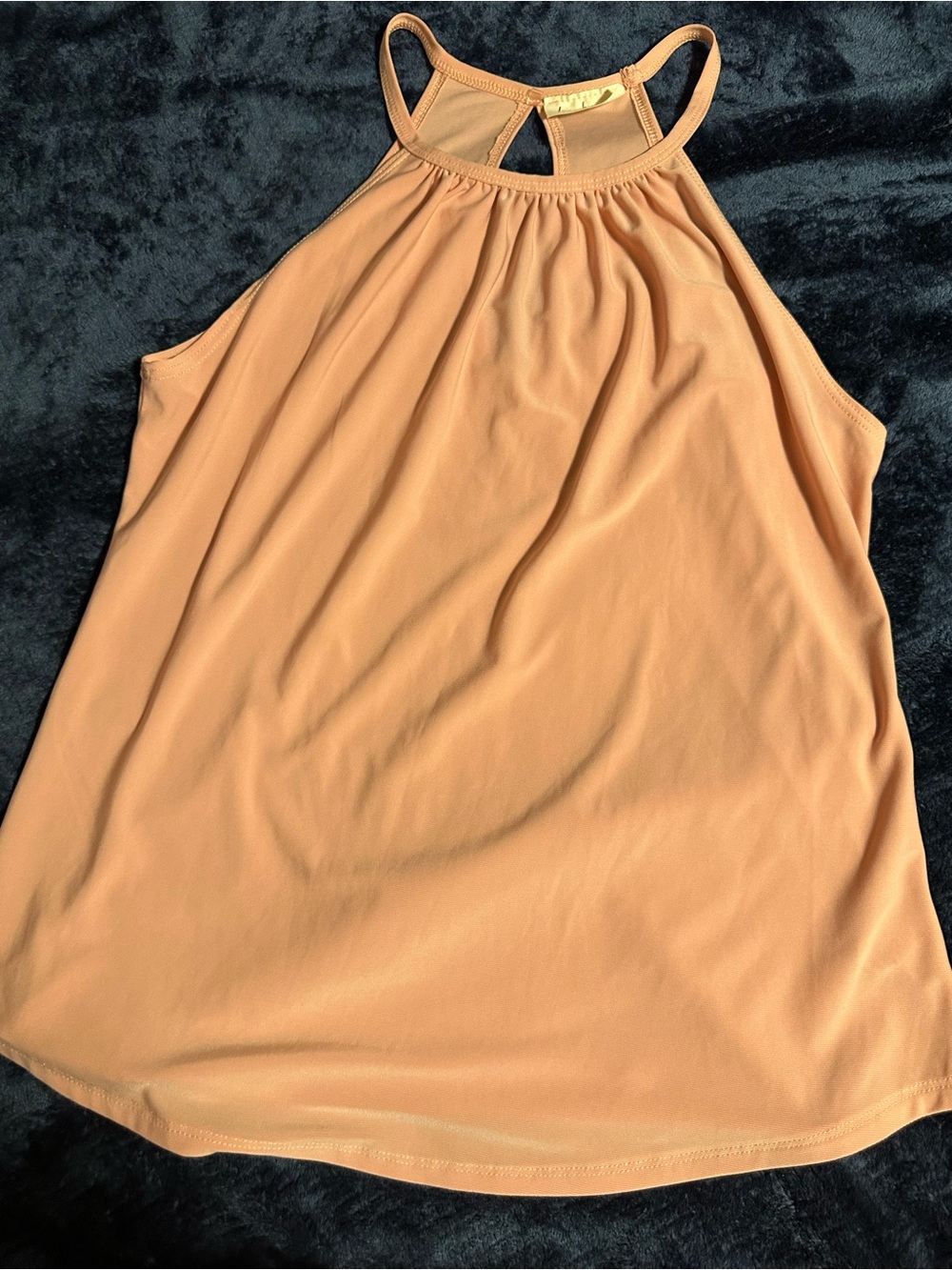 Free Kisses Peach Halter Camisole